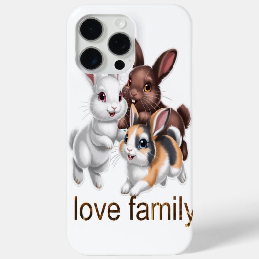 Rabbit family  Case-Mate iPhoneケース (裏面)