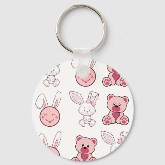 rabbit game, retro, vintage キーホルダー (正面)