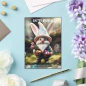 Rabbit Gnome Egg Basket Easter Brunch アクリル招待状 (インサイチュ (ウェディング))