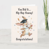 Rabbit Graduation Card カード (正面)