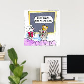 Rabbit Grammarおもしろい Policeポスター ポスター (ホームオフィス)