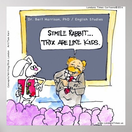 Rabbit Grammarおもしろい Policeポスター ポスター (正面)