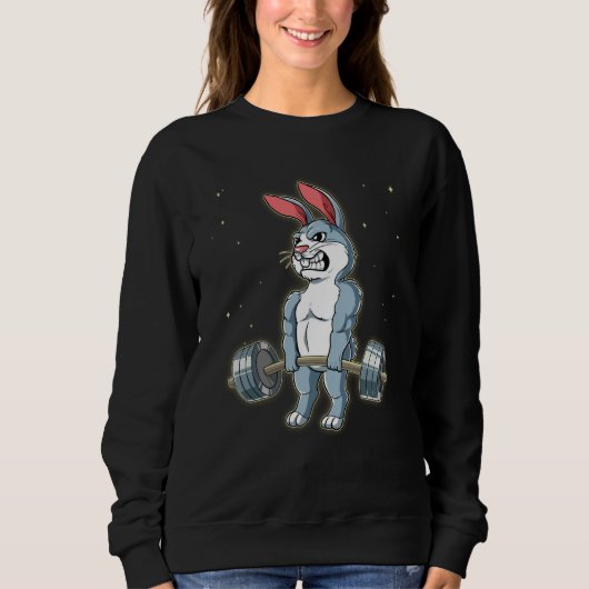 Rabbit Gym Weight Training Deadlift  2 スウェットシャツ (正面)