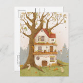 Rabbit hole on a tree ポストカード (正面/裏面)