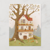 Rabbit hole on a tree ポストカード (正面)