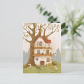 Rabbit hole on a tree ポストカード (スタンド正面)