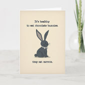 Rabbit Humor Greeting Card カード (正面)