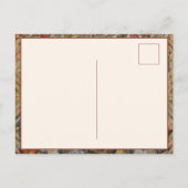 Rabbit in an English Garden William Morrisスタイル ポストカード (裏面)