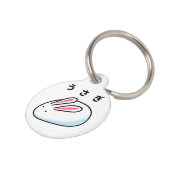 Rabbit in Japanese Hiragana ペット　ネームタグ (側面)