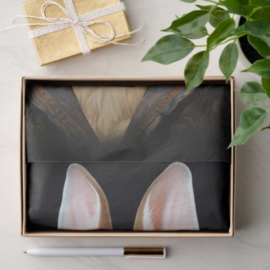 Rabbit in SuitとHat 2 Decopage紙 薄葉紙 (ギフト)