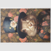 Rabbit in Suit and Hat 4 Decopage紙 薄葉紙 (正面)