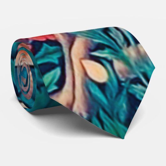 Rabbit in The Forest, William Morris ネクタイ (ロール)