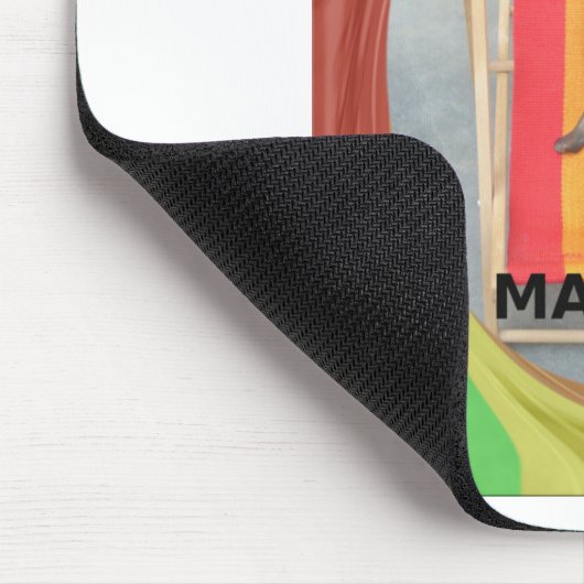 Rabbit Just Chilling summer time マウスパッド (コーナー)