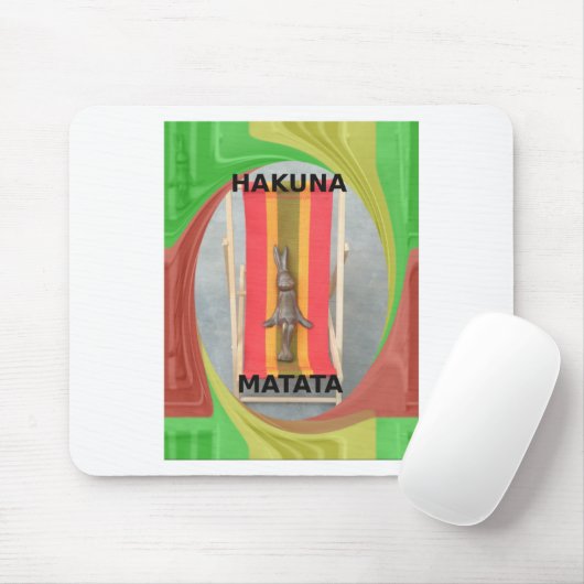 Rabbit Just Chilling summer time マウスパッド (マウス)