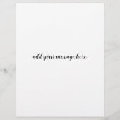 Rabbit  Lino Style Change of Address Card  チラシ (裏面)