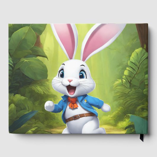 Rabbit Logo Black Guest Book ゲストブック (裏面)