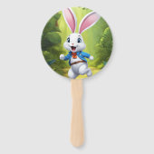 Rabbit Logo Black Guest Book ハンドファン (正面)