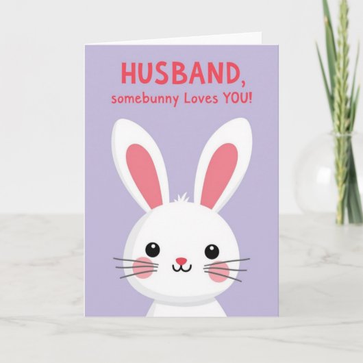 Rabbit Love Note Card カード (正面)