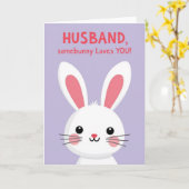 Rabbit Love Note Card カード (黄色い花)