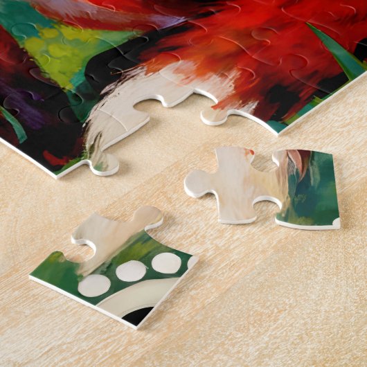 Rabbit, Magpie, Fox and “The Forest’s Secret”  ジグソーパズル (側面)