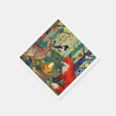 Rabbit, Magpie, Fox and “The Golden Goose Egg” スタンダードカクテルナプキン (角)