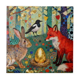 Rabbit, Magpie, Fox and “The Golden Goose Egg” タイル
