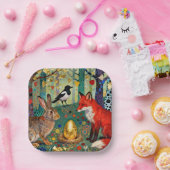 Rabbit, Magpie, Fox and “The Golden Goose Egg” ペーパープレート (パーティー)