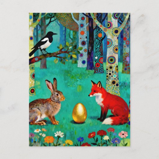 Rabbit, Magpie, Fox and “The Sharing Path” ポストカード (正面)