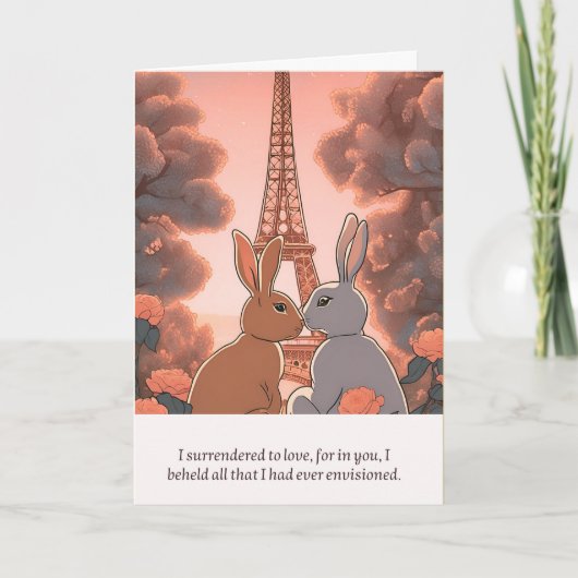 rabbit message happy birthday カード (正面)