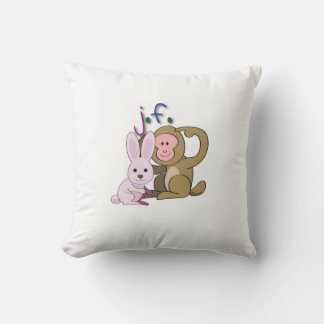 rabbit & monkey クッション
