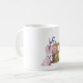 Rabbit & Monkey 「兎と猿」 コーヒーマグカップ (正面左)