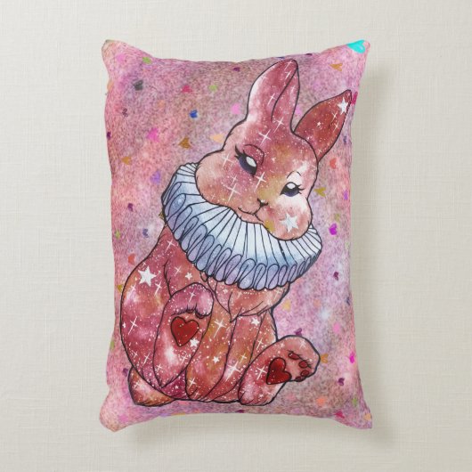 Rabbit named Ladybug アクセントクッション (正面(垂直))