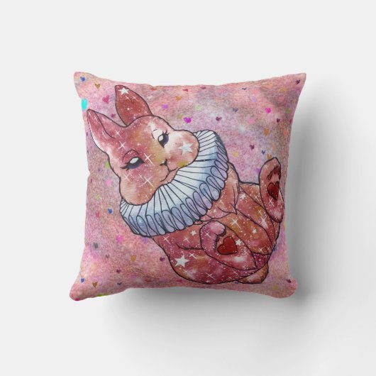 Rabbit named Ladybug クッション (裏面)