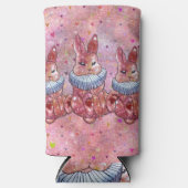 Rabbit named Ladybug スリム缶クーラー (正面)