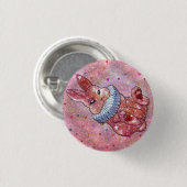 Rabbit named Ladybug 缶バッジ (正面&裏面)