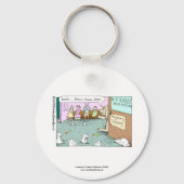 Rabbit OBGYNsキーおもしろいチェーン キーホルダー (正面)