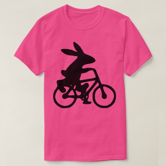 Rabbit On a Bike Tシャツ (デザイン正面)