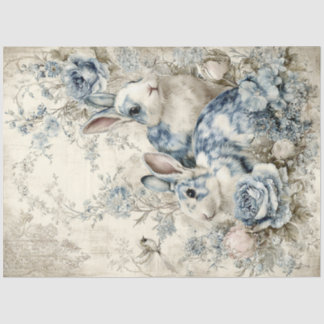 Rabbit Pair Two Tissue Paper 薄葉紙