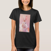 Rabbit Portrait 86 Animal Easter Wildlife Illustra Tシャツ (正面)