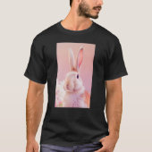 Rabbit Portrait 86 Animal Easter Wildlife Illustra Tシャツ (正面)