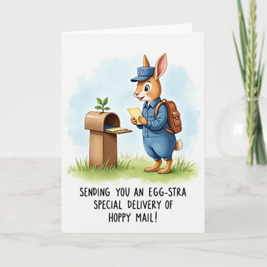 Rabbit Postman Delivery Card カード (正面)