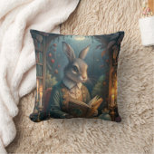 Rabbit Reading クッション (ブランケット)