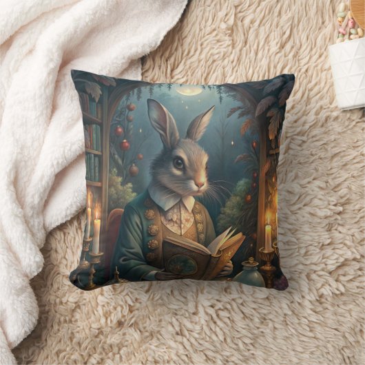 Rabbit Reading クッション (ブランケット)