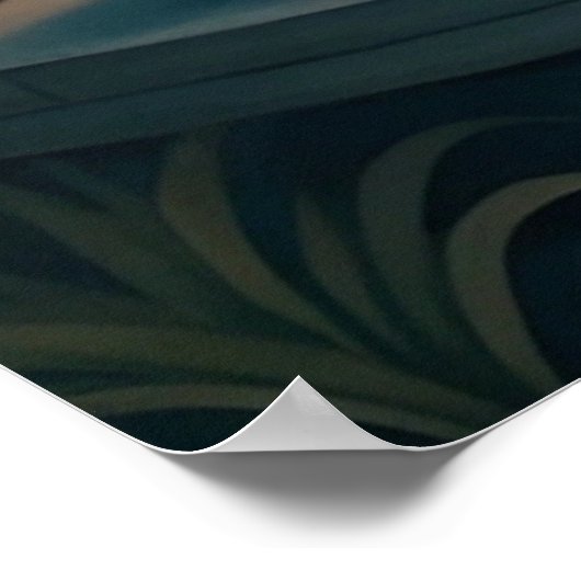 Rabbit Reading ポスター (角)