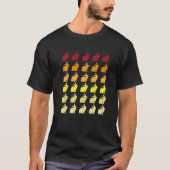 Rabbit Retro Animal Pattern Tシャツ (正面)