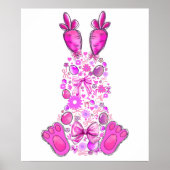 rabbit, retro, vintage ポスター (正面)