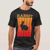 Rabbit Shadow Silhouette At Sunset Tシャツ (正面)