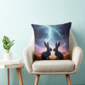 Rabbit Sihouettes  クッション (椅子)