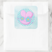 Rabbit Sticker スクエアシール (バッグ)