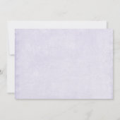 Rabbit Surrounded by Flowers Cute Baby Shower 招待状 (裏面)